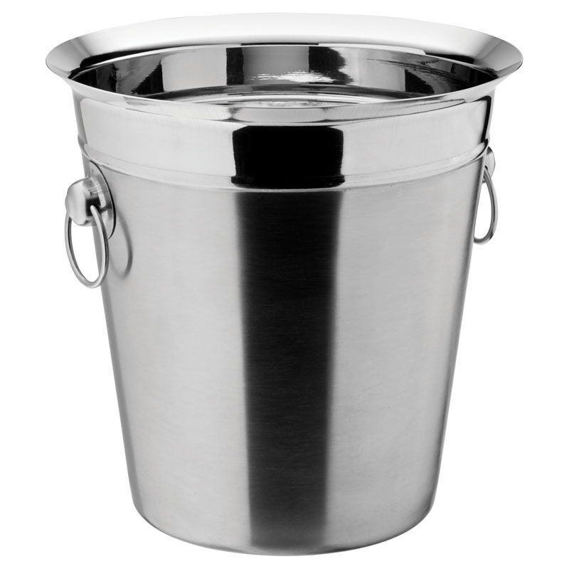 Wine Bucket Champagne Wine Cooler Metal Bucket 8"" (20Cm) H: 8"" (20Cm) Pack Of 6
