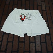 Arrow Sanforized Sprinter Size 36 Boxers Underwear Holiday Santa Print Vtg 70s