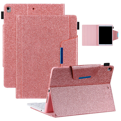 For iPad 10.2 8th/7th Gen/ Air 3 Glitter PU Leather Magnetic Flip