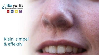 Filter Your Life - Nasenfilter bei Flugreisen ,Pollen und Staub-Allergie