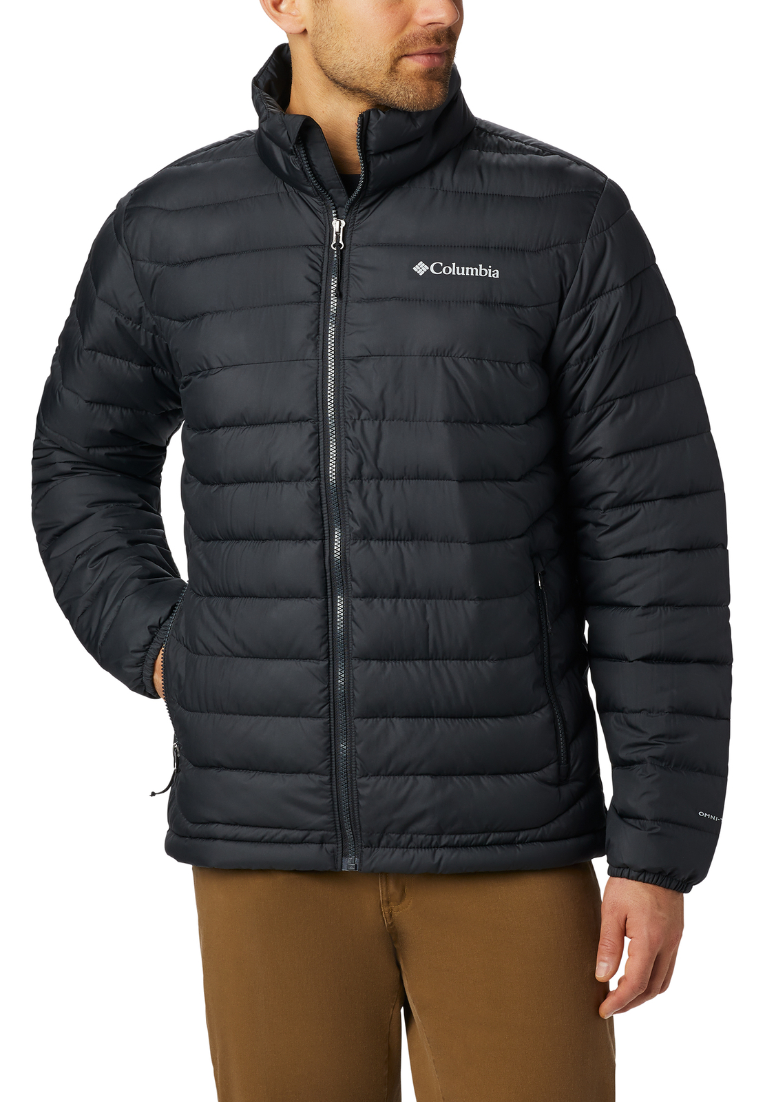 Columbia M Powder Lite Jacket Chaqueta de Invierno Plumón Forrado Negro 1698001