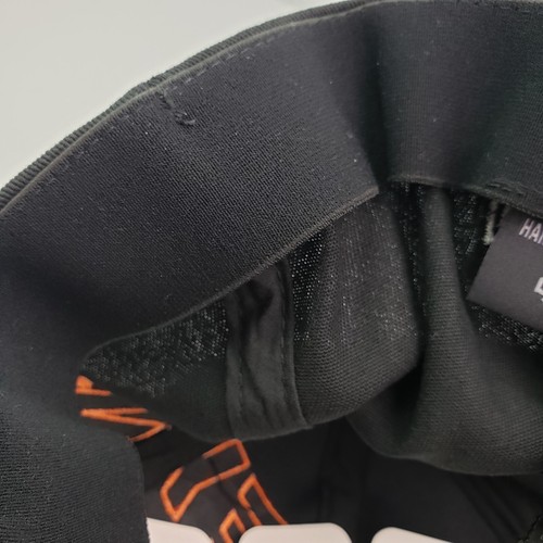Harley Davidson Mens Size L-XL Black Embroidered Stretch Fit Cap Hat - Picture 8 of 10