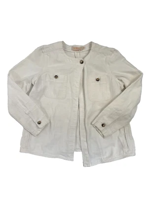 Veste asymétrique blanche Tory Burch pour femme UK S - Photo 1/4