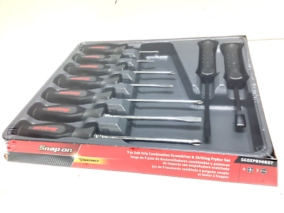 NEW Snap-on™ 9pc Grey Screwdriver Striking Prybar & Chisel Set