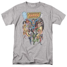 Justice League Team Up Comic Cover Distressed Men  s T-Shirt S-5XL Licensed Tee