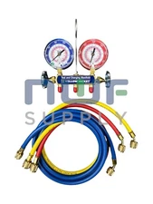 42004 Yellow Jacket Series 41 Manifold with 3-1/8" Gauges