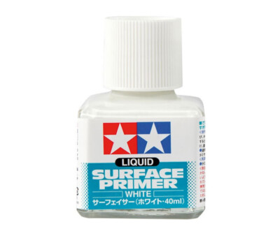 Tamiya 87096 Liquid Surface Primer White (40ml) Modeling
