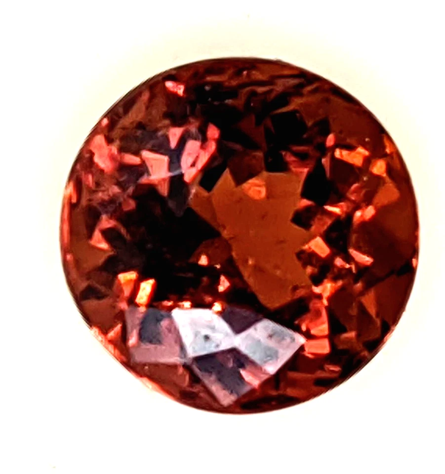 Gema suelta redonda de turmalina de 6 mm Sri Lanka sin tratar sin calefacción Foto 3 de 3