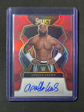 2023 Panini Select WWE Apollo Crews Signatures Red 31/60 #SG-ACR