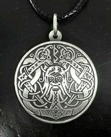Thor Amulett 925 Sterling Silber 27 Mm Ø Talisman Schmuck AnhäNger Kraft