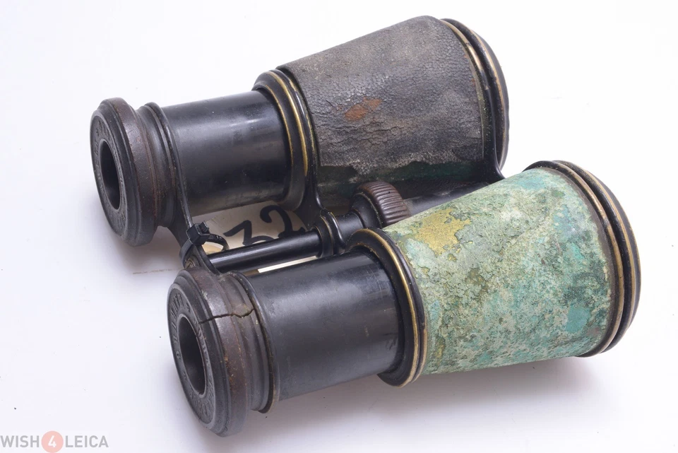 ✅ BINOCULARS GALILEAN DOUBLE TELESCOPE J. PLAMBECK HAMBURG c.1910 ANTIQUE BRASS  - Image 4 of 4