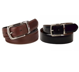 Tommy-Hilfiger-New-Men-039-s-Two-Tone-Reversible-Smooth-Faux-Leather-Dress-Belt