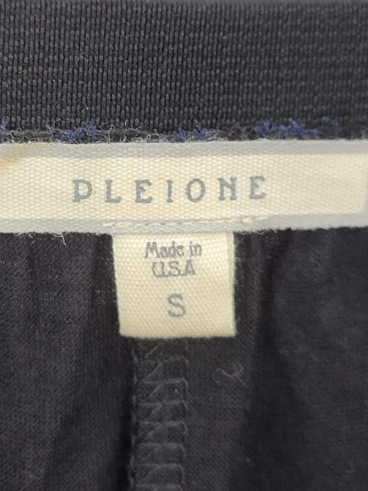 Falda Pleione Mujer Pequeña Azul Negro Rayas Fluida Acampanada Pull On Artística Carrera Foto 3 de 4