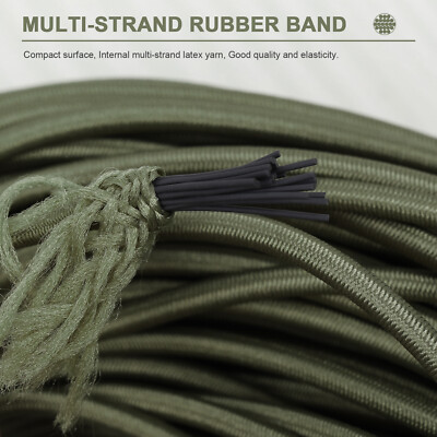 1/8'' Multi-Use Elastic Bungee Cord  Heavy Duty Shock Rope Tie Down Stretch Band 