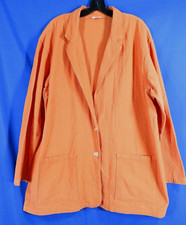 CMC COLOR ME COTTON Heavyweight Gauze BLAZER JACKET Earthy Orange LAGENLOOK L