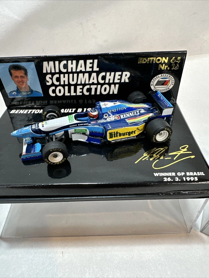 Minichamps 1/64 Schumacher Benetton Nordica Ford B192 B195 B193 3 Lot - Image 3 of 4