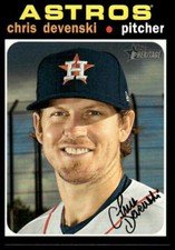 Chris Devenski #651 2020 Topps Heritage Houston Astros