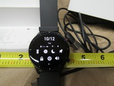 Amazfit GTR 2 Classic Edition 46.4mm Stainless Steel Case with Obsidian  Black Leather Strap Smart Watch (W1952OV1Q) for sale online | eBay