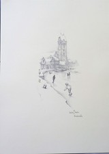 N°17 / PLANCHE DESSIN TEKENINGEN ANTON PIECK 30 x 22 CM ENVIRON