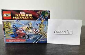 LEGO Marvel 6865 Captain America's Avenging Cycle Factory Sealed, Retired, Rare