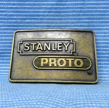 Stanley Proto Industrial Tools Promo Belt Buckle More Than Just Tools Vtg.TYC661