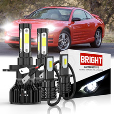 For Mitsubishi Eclipse 2000-2002 Led Headlight Hi-lo 9003h3 Fog Light Bulbs