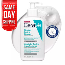 NP CeraVe Blemish Control Face Cleanser 2 Salicylic Acid Niacinamide Acne 8 oz