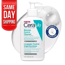 NP CeraVe Blemish Control Face Cleanser 2% Salicylic Acid Niacinamide Acne 8 oz