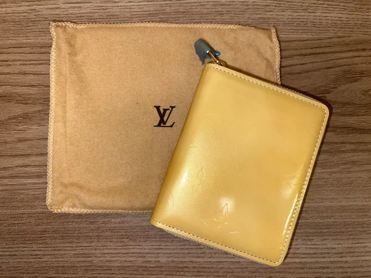 Louis Vuitton Epi Vernis Wallet 2Set Pink Yellow LV Patent leather