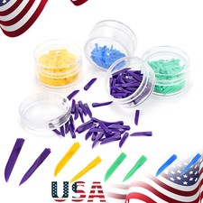 100pcs Dental Disposable Plastic Wedges Interdental Composite Wedges Contoured