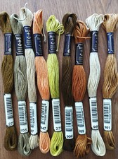 9 x  Sticktwist  Mez Anchor beige/braun gelb