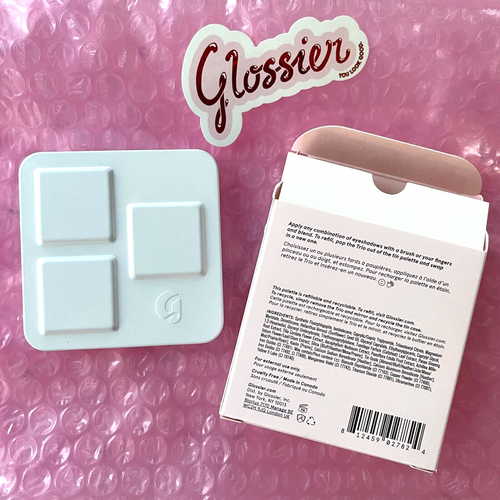 ✨ Glossier HEATHER Monochromes Eyeshadow Trio BRAND NEW BOX Unused RARE+Sticker - Picture 2 of 7