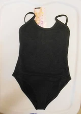 Sansha 505 girls dance camisole cotton spandex leotard in black
