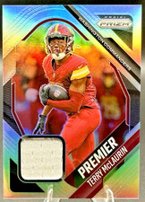 2025 Prizm Terry McLaurin #PJY-TMC Premier Jersey Patch Silver
