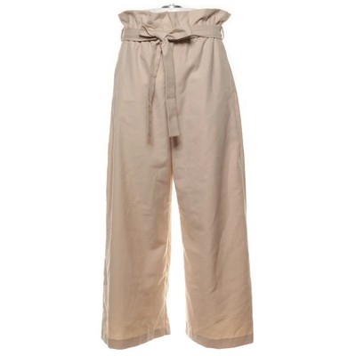 Zara Basic Collection, Palazzohose, Größe: L, Beige, Polyester, Einfarbig #rod
