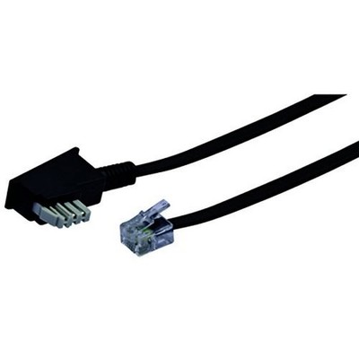 Schwaiger TAE Kabel TAE-N - RJ11 6P4C 6m schwarz NEW
