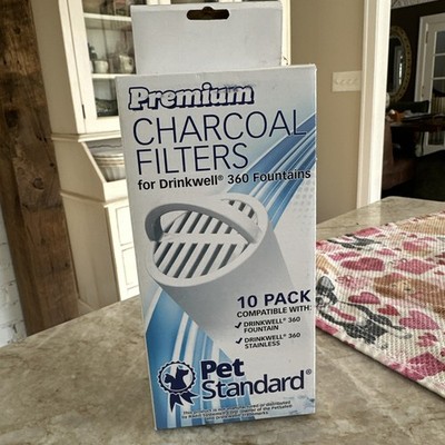 DRINKWELL 360 Fountains PREMIUM Charcoal Filters Pet Standard PetSafe Box of 9