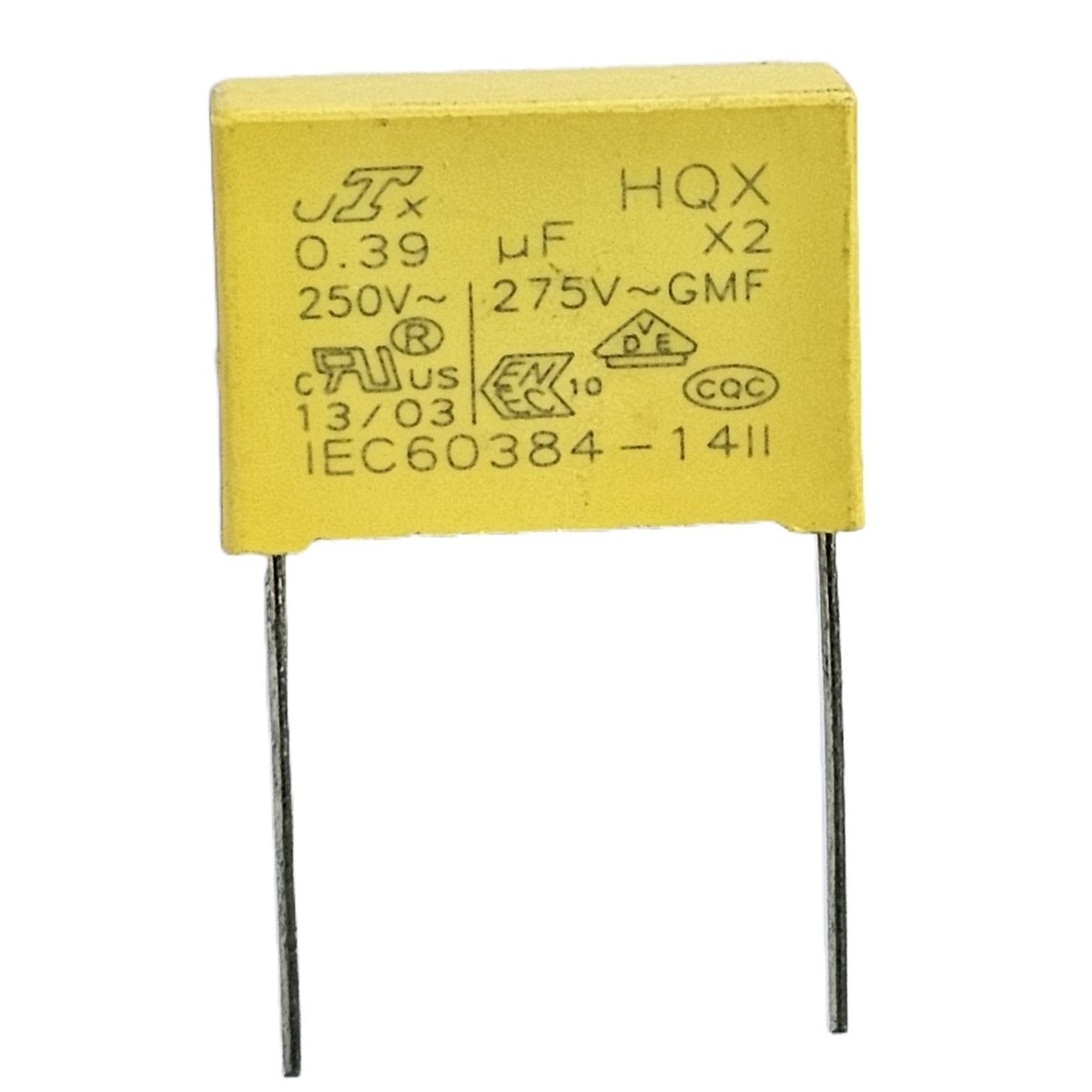 2pcs] 0.39uF 275 V, GMF X2 , 390nF 390K, Safety Capacitor pitch