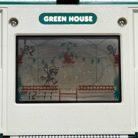 Nintendo GAME & WATCH GREEN HOUSE GH-54 Handheld Game Console Japan Made