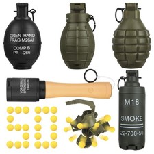 Tactical Toy-Grenade for CS Battle Game,5Pcs Fall Resistant Refillable Fun Im...