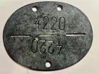 Germany ID plate EK Marke Zn factory number armament Stalag