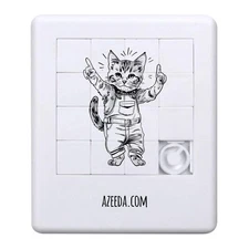 ' Cat Wearing Overalls' Sliding Puzzle (PZ00030253)