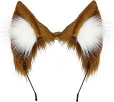 Women Cat Ears Hairband Simulation Animal Ear...
