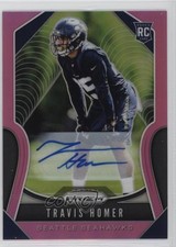 2019 Panini Prizm Rookies Pink Prizm Auto Travis Homer #340 Auto 9s2