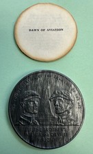 Wright Brothers Commemorative Medal With Insert &bull; Conquest of the Air &bull; 1973