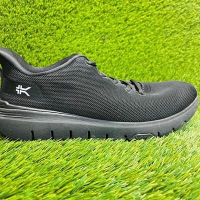 Kuru Flex Via Mens Size 9 Triple Black Athletic Running Walking Shoes Sneakers