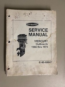 Mercury Marine Outboards Service Manual 1966-1974 C-90-68647