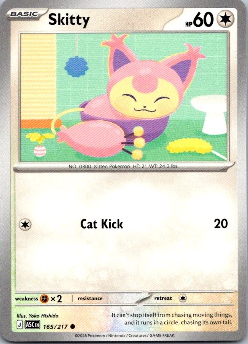 Skitty Common ME: Ascended Heroes 165/217 NM