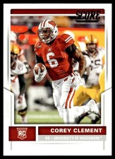 2017 Score Corey Clement Rookie Philadelphia Eagles #355