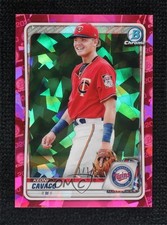 2020 Bowman Chrome Draft Sapphire Padparadscha 1/1 Keoni Cavaco #BD-22 0us5